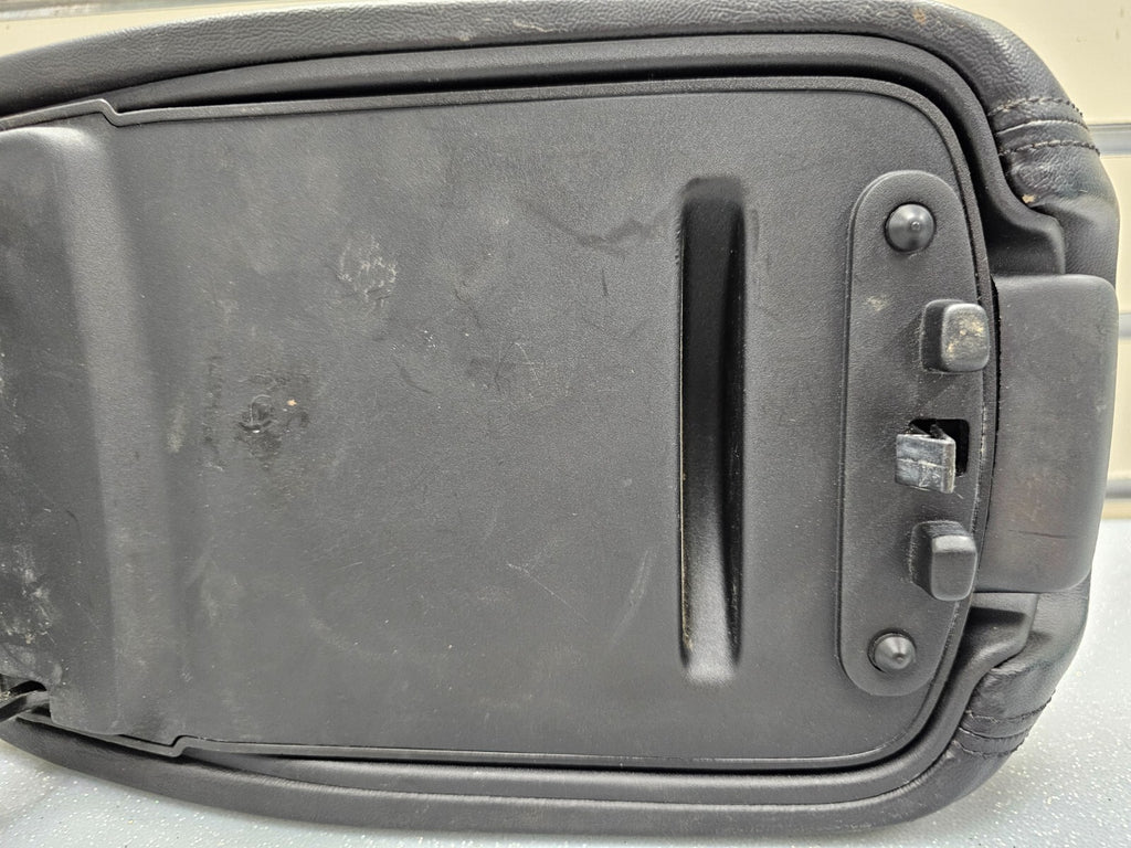 🔥13-16 DODGE DART CENTER CONSOLE ARM REST LID LEATHER BLACK TOP PAD COVER BLACK