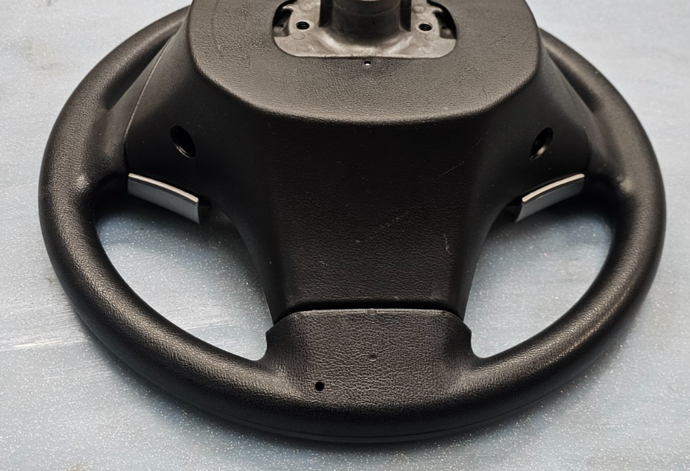 🔥07-09 Elantra Left Driver Steering Column Wheel Cruise Control Leather Black
