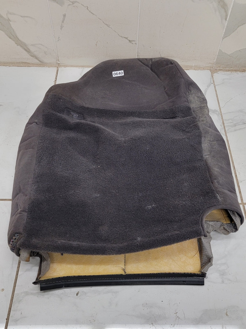 🔥98-01 DODGE RAM Lower Seat CUSHION Cover Foam Pad LEFT Driver dark GRAY defect