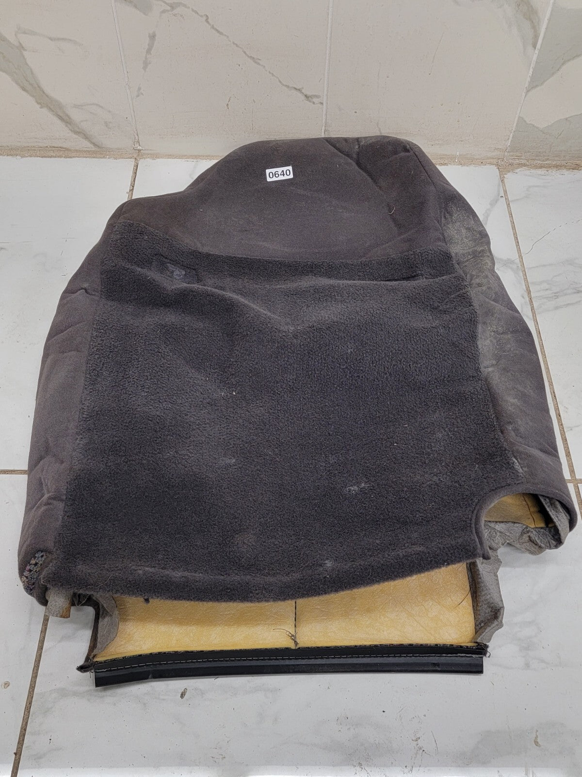 🔥98-01 DODGE RAM Lower Seat CUSHION Cover Foam Pad LEFT Driver dark GRAY defect