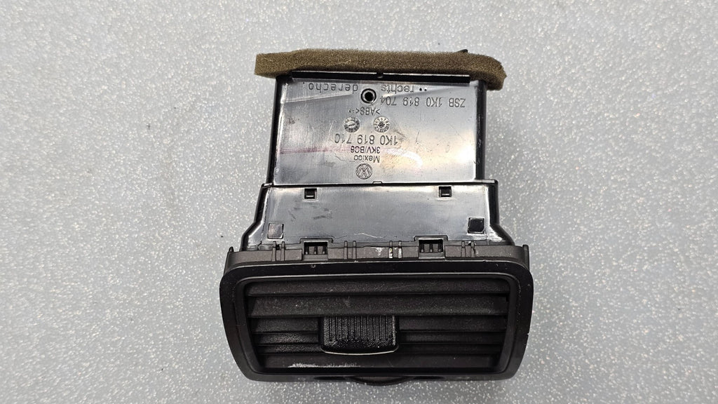 🔥06-10 VW JETTA GOLF CENTER DASH LEFT DRIVER AC A/C AIR VENT HEATER PANEL BLACK