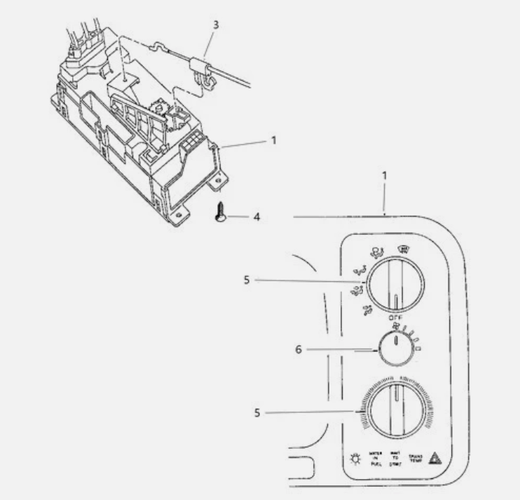 94-97 DODGE RAM 1500 2500 3500 DASH HEATER A/C CLIMATE CONTROL UNIT CABLE OEM