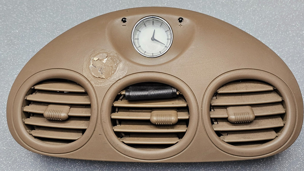 🔥 98-04 Chrysler 300M Front Center Dash Air A/C Air Heater Vent W/ Clock Tan
