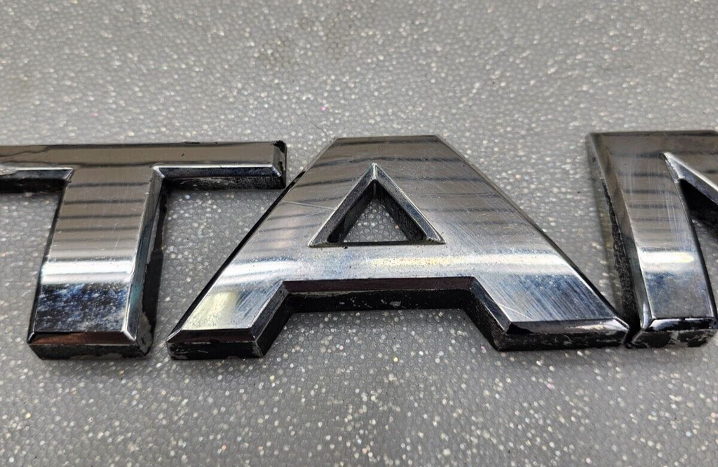 🔥04-15 Nissan Titan Trunk Rear Emblem Letters Badge Decal Name Plate Original