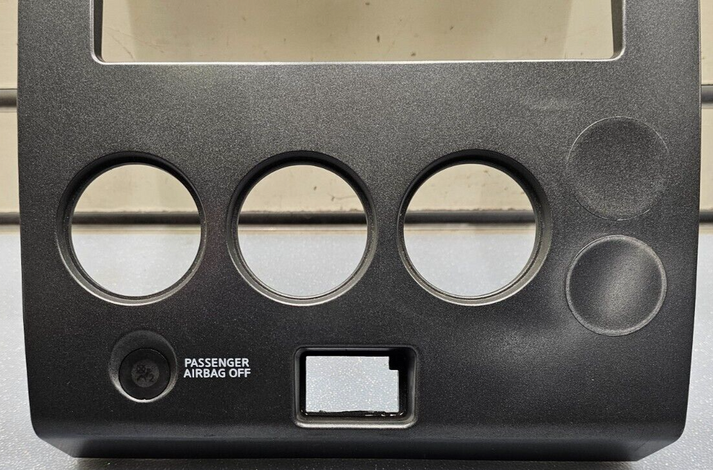 🔥04-07 ARMADA TITAN STEREO RADIO DASH PANEL TRIM CLIMATE CONTROL BEZEL DK GRAY