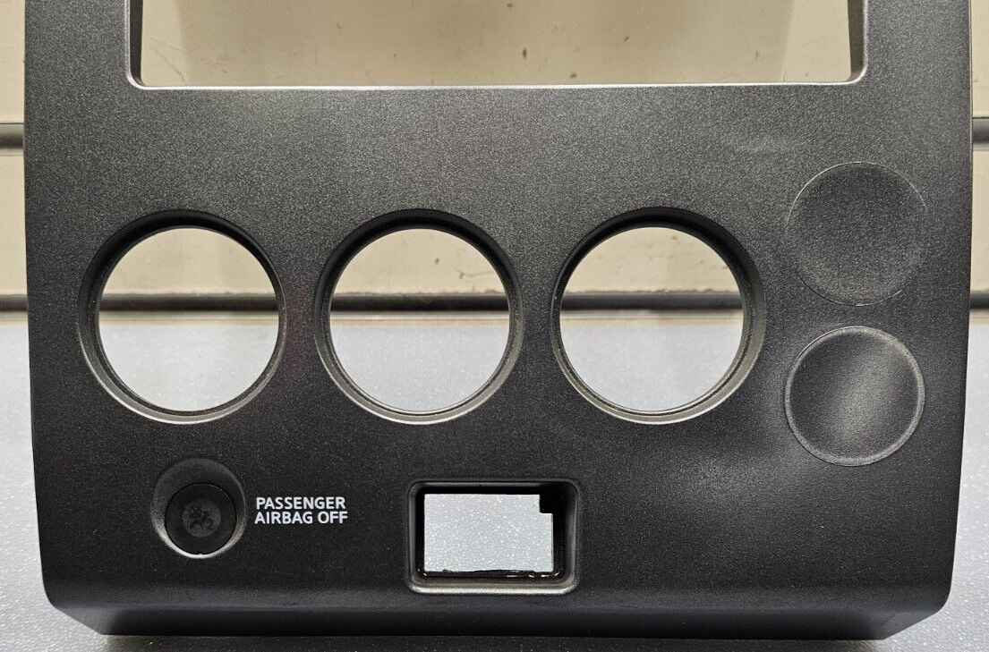 🔥04-07 ARMADA TITAN STEREO RADIO DASH PANEL TRIM CLIMATE CONTROL BEZEL DK GRAY