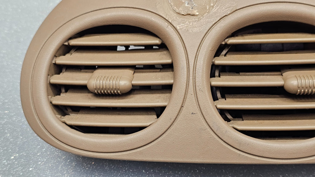 🔥 98-04 Chrysler 300M Front Center Dash Air A/C Air Heater Vent W/ Clock Tan