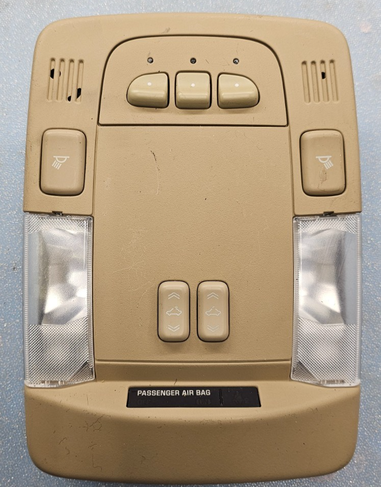 🔥06-11 DTS OVERHEAD CONSOLE DOME MAP LIGHT LAMP COMPARTMENT ASSEMBLY TAN OEM