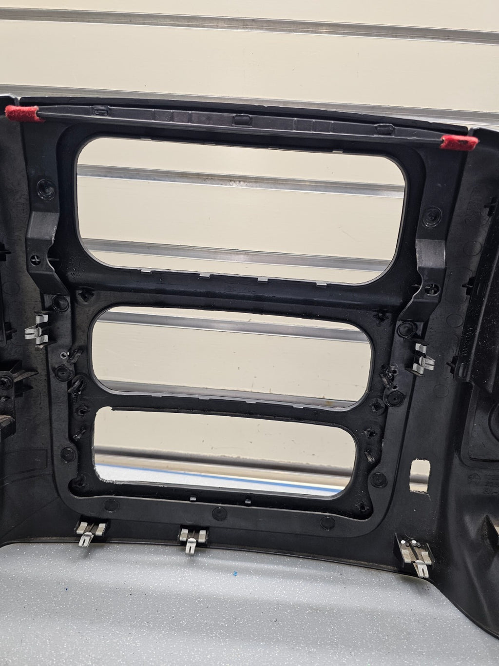 🔥02-05 Dodge RAM Dash RADIO SUUROUND Bezel Climate Trim Panel Storage Black B10