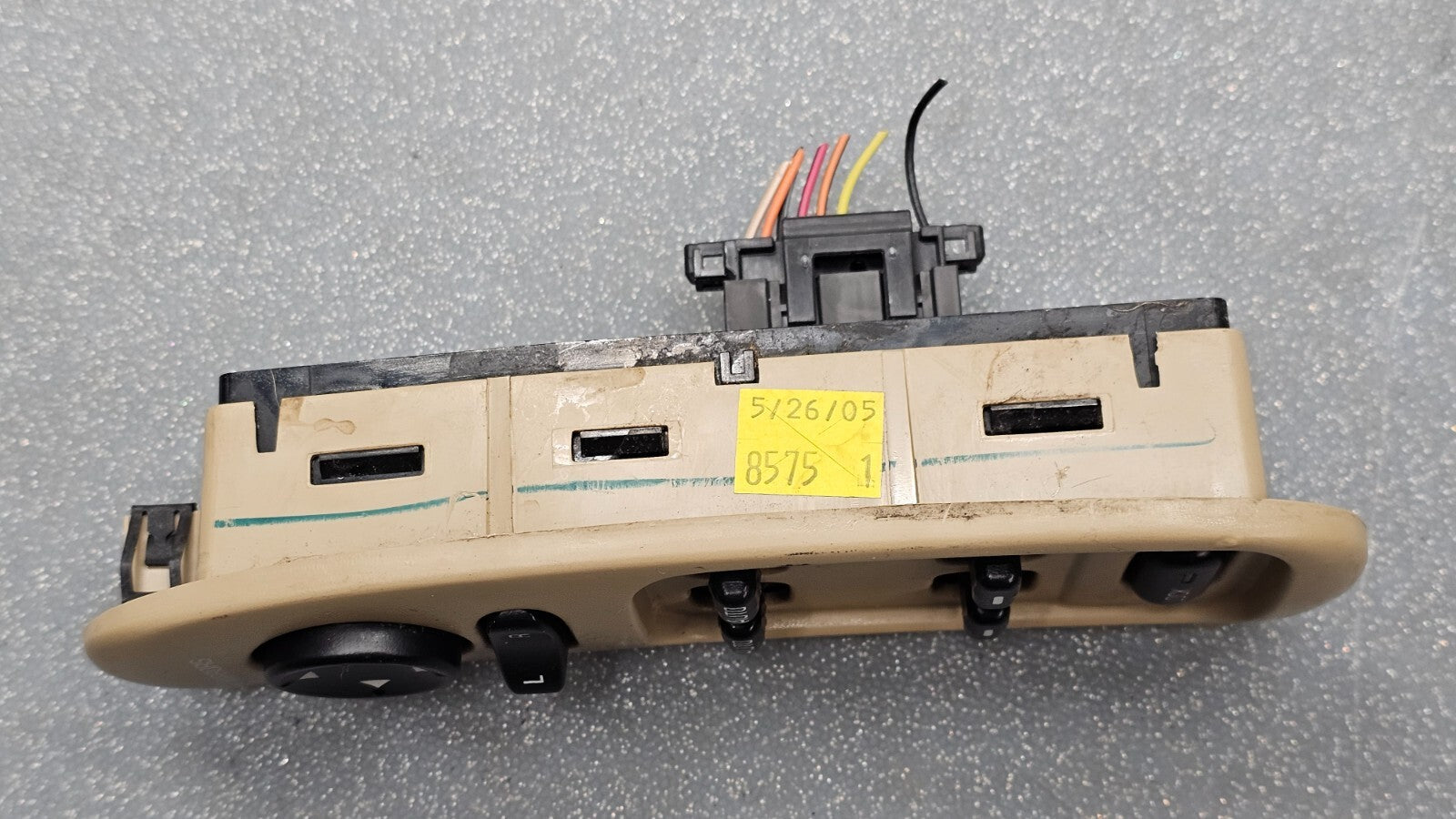 🔥00-05 Buick Lesabre Left Driver Master Power Window Switch Assembly Tan OEM