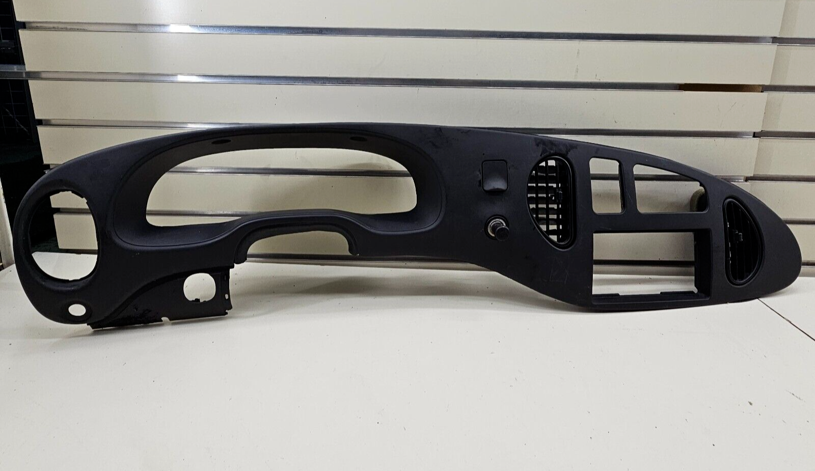 🔥97-03 Ford E-150 Econoline Dash Gauge Cluster Bezel Climate Radio Trim Black