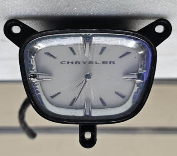 🔥11-15 Town & Country Dash Analog Mount Mounted Clock Assembly Silver/Black