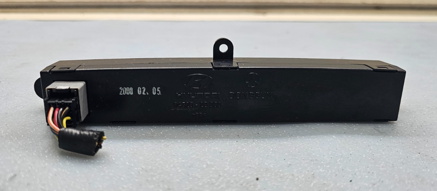 🔥09-12 Hyundai Santa Fe Dash Clock Display  Assembly Passenger Bag Black
