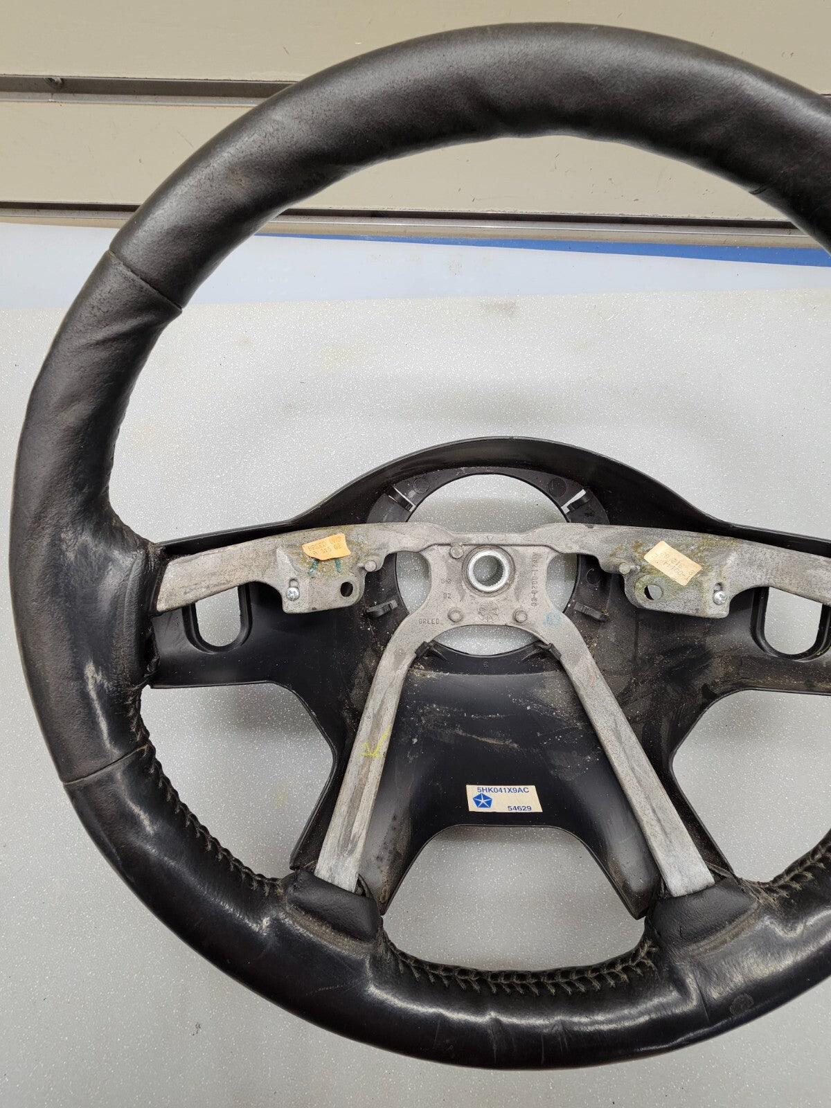 🔥2002-2007 Jeep Liberty Steering Wheel Leather Wrapped Factory Black