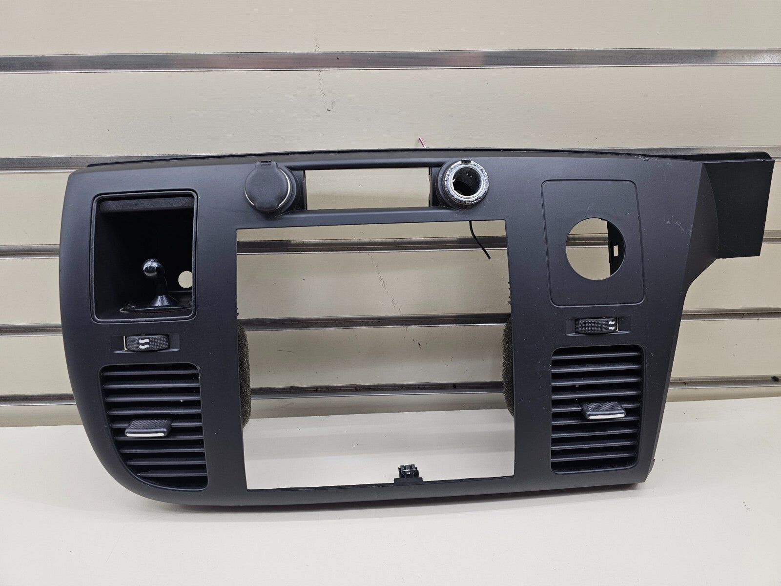 🔥07-14 Silverado SIERRA Center Dash Radio Bezel AC Climate Trim Panel BLACK B6
