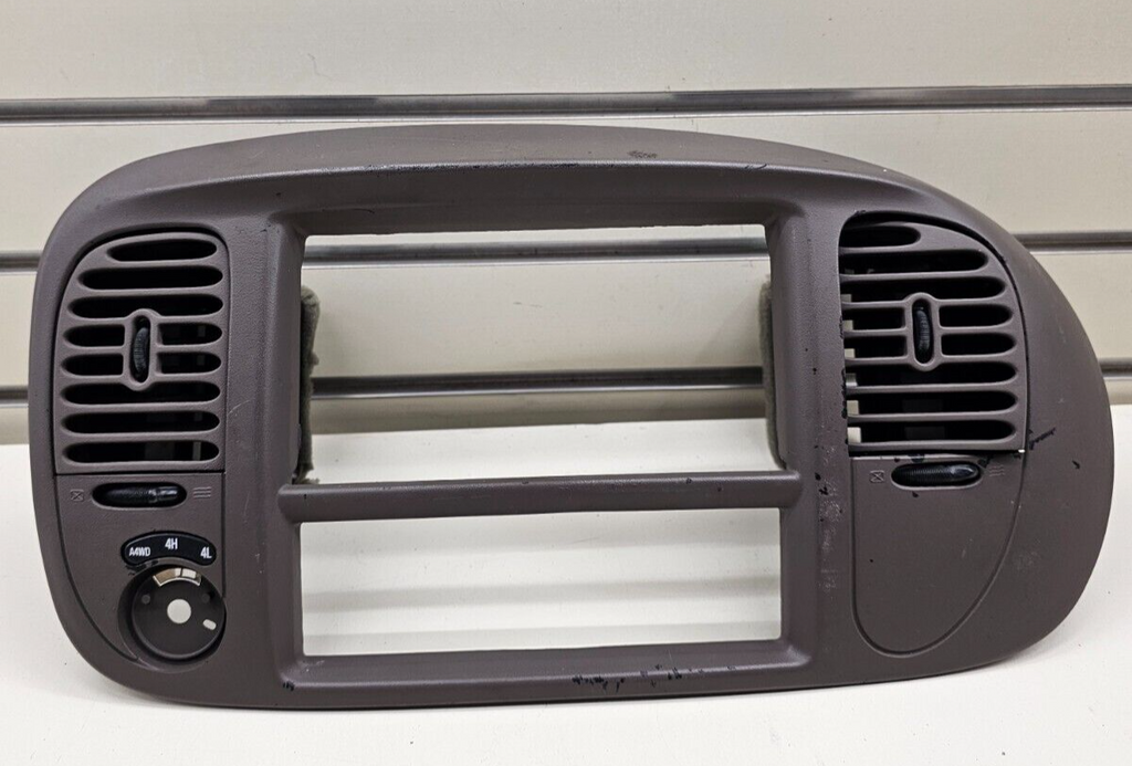 🔥97-03 Ford F150 Center Dash Radio Climate Trim BEZEL Panel Line DARK TAN OEM