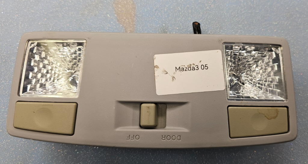 🔥12-15 MAZDA 3/5 FRONT ROOF OVERHEAD CONSOLE DOME LIGHT ASSEMBLY TAN OEM