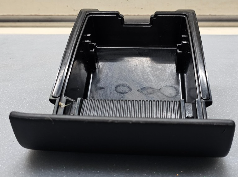 🔥03-08 PILOT CENTER CONSOLE DASH MOUNTED ASHTRAY BEZEL STORAGE CUBBY BIN BLACK