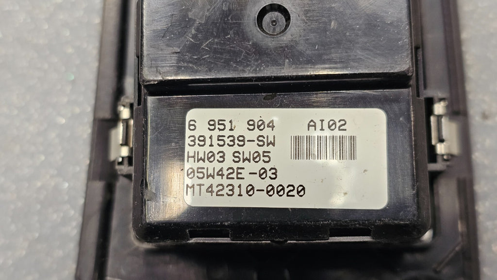 🔥04-07 BMW 5-Series 525i 530i 545i Left Driver Master Door Window Switch Black