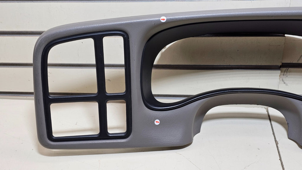 🔥99-02 CHEVY GMC Instrument Cluster Speedo Dash Trim Panel Bezel LT GRAY C4
