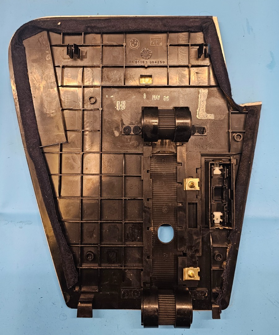 🔥88-94 BMW E32 E34 Automatic Wood Center Console Shifter Shift Panel Bezel Wood