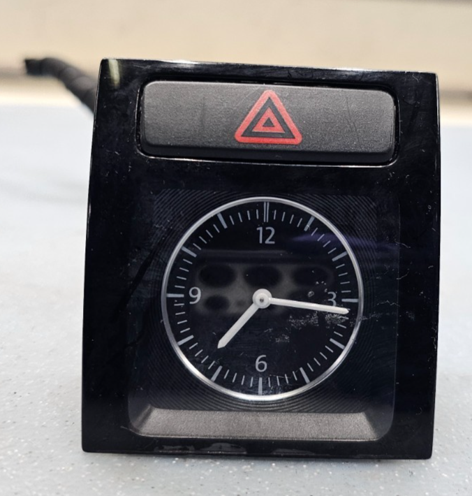 🔥12-15 VW PASSAT DASH HAZARD SWITCH WITH CLOCK BLACK OEM