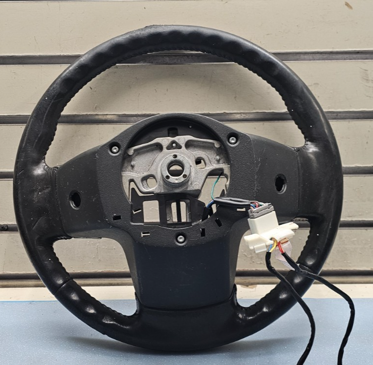 🔥04-07 Infiniti QX56 Steering Wheel Column Control Leather Black Wood OEM