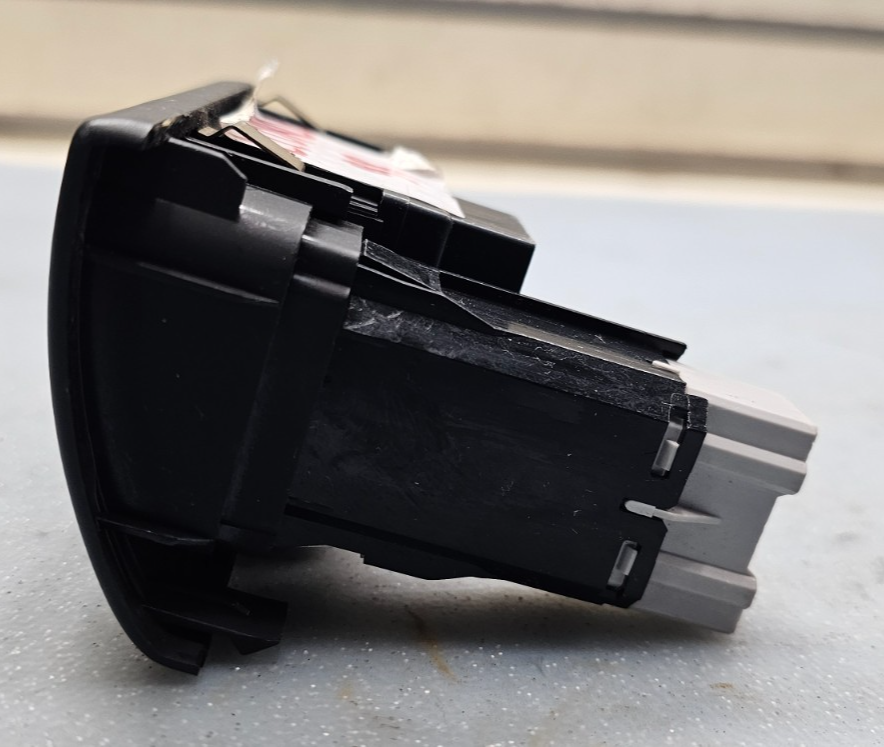 🔥98-02 Honda Accord Center Dash Clock Hazard Switch Board Digital Button Black