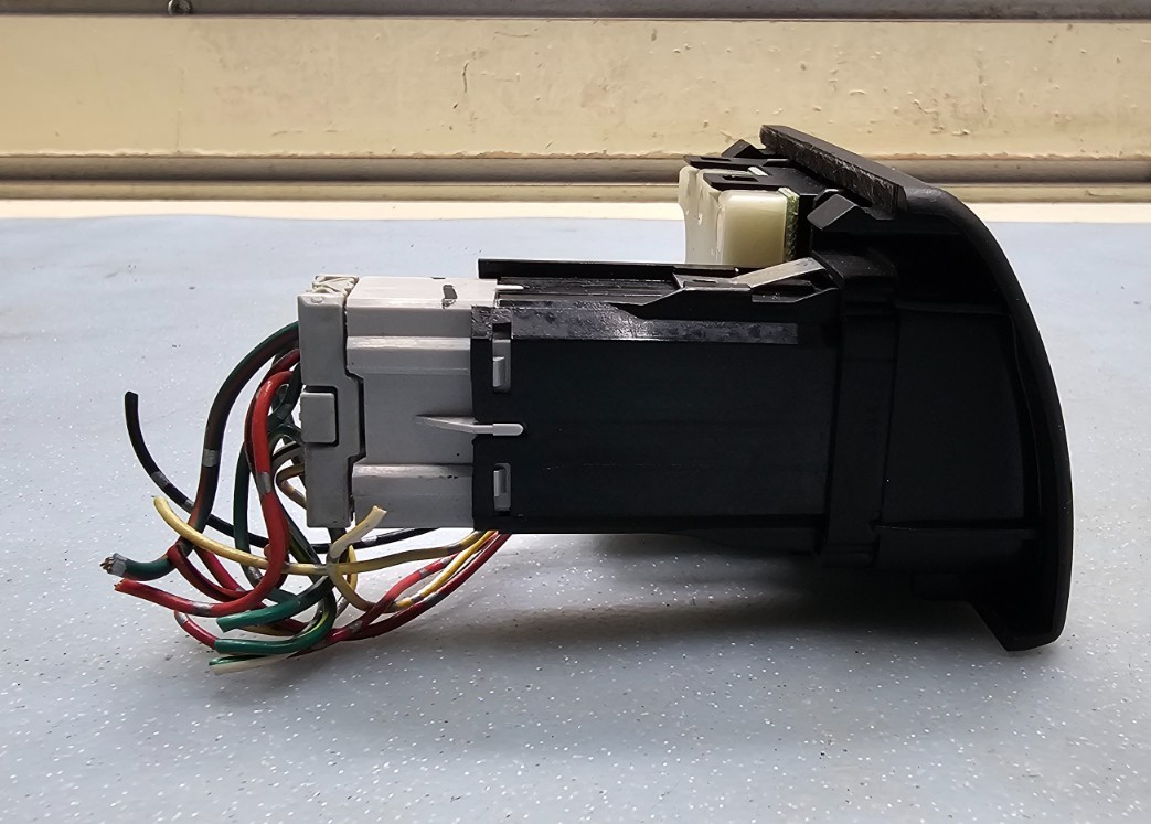 🔥98-02 Honda Accord Center Dash Clock Hazard Switch Board Digital Button Black