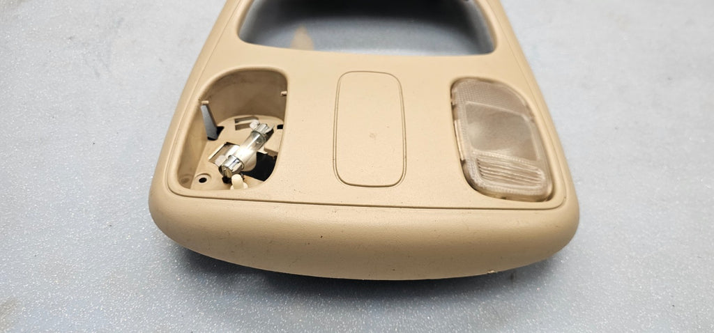 🔥02-05 Dodge Ram Overhead Console Map Dome Light Lamp Storage Assembly Tan
