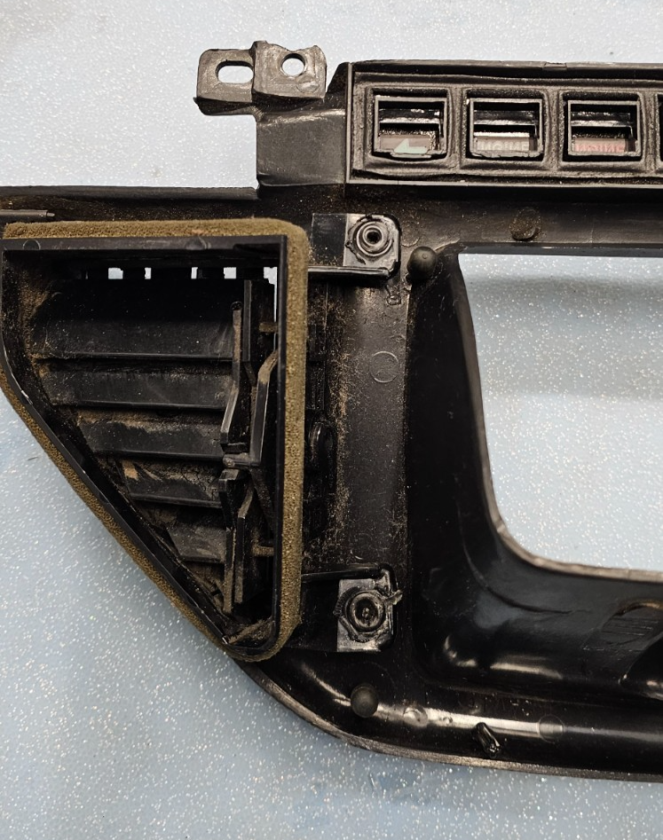 🔥1987-1991 FORD F150 F250 F350 Bronco Dash Trim Instrument Cluster Bezel BLACK