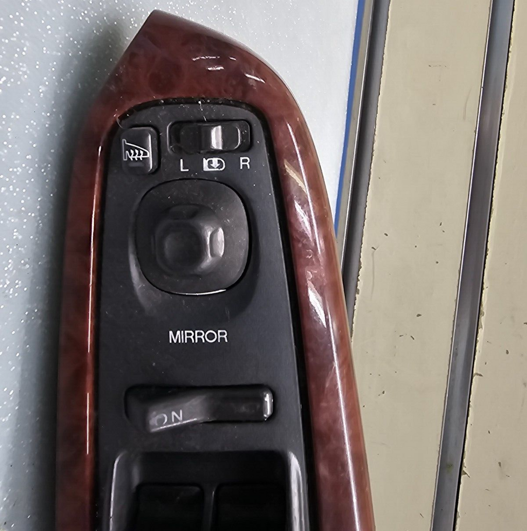 01-06 Acura MDX Left Driver Master Power Window Control Switch Assembly Wood OEM