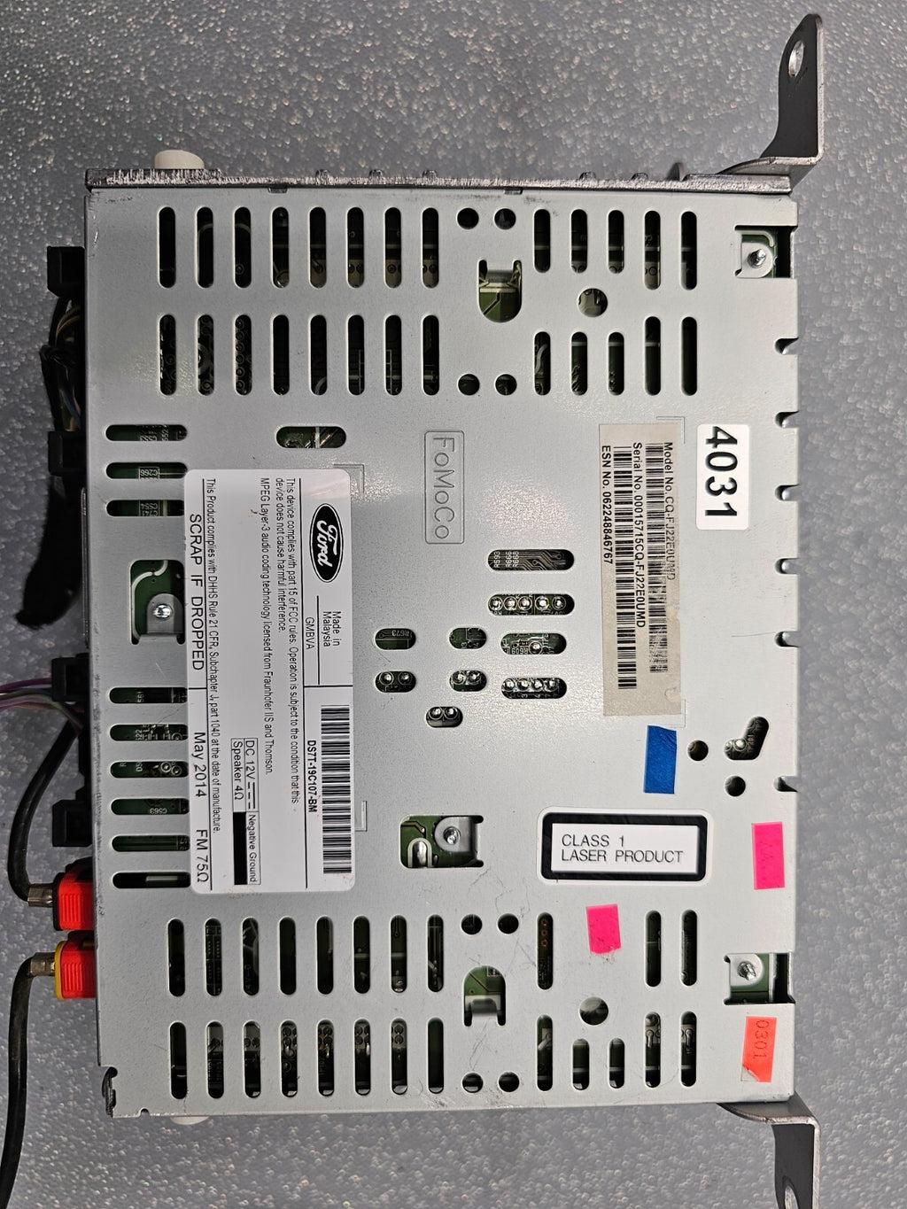 🔥13-15 Ford Fusion Single CD AM FM SAT Radio Receiver Assembly DS7T-19C107-BM