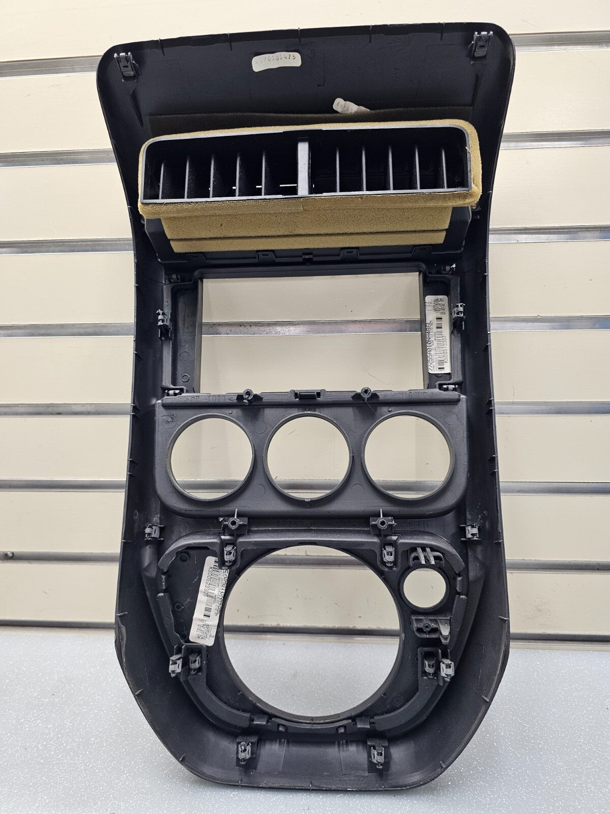 🔥03-06 Honda Element Center Dash Radio Surround Bezel Trim Panel Climate Silver