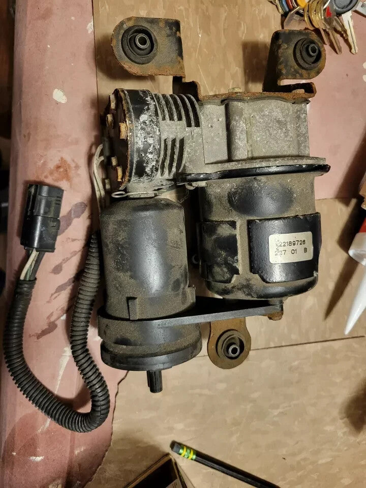 🔥00-05 CADILLAC SEVILLE DEVILLE SUSPENSION AIR SHOCK RIDE COMPRESSOR PUMP OEM