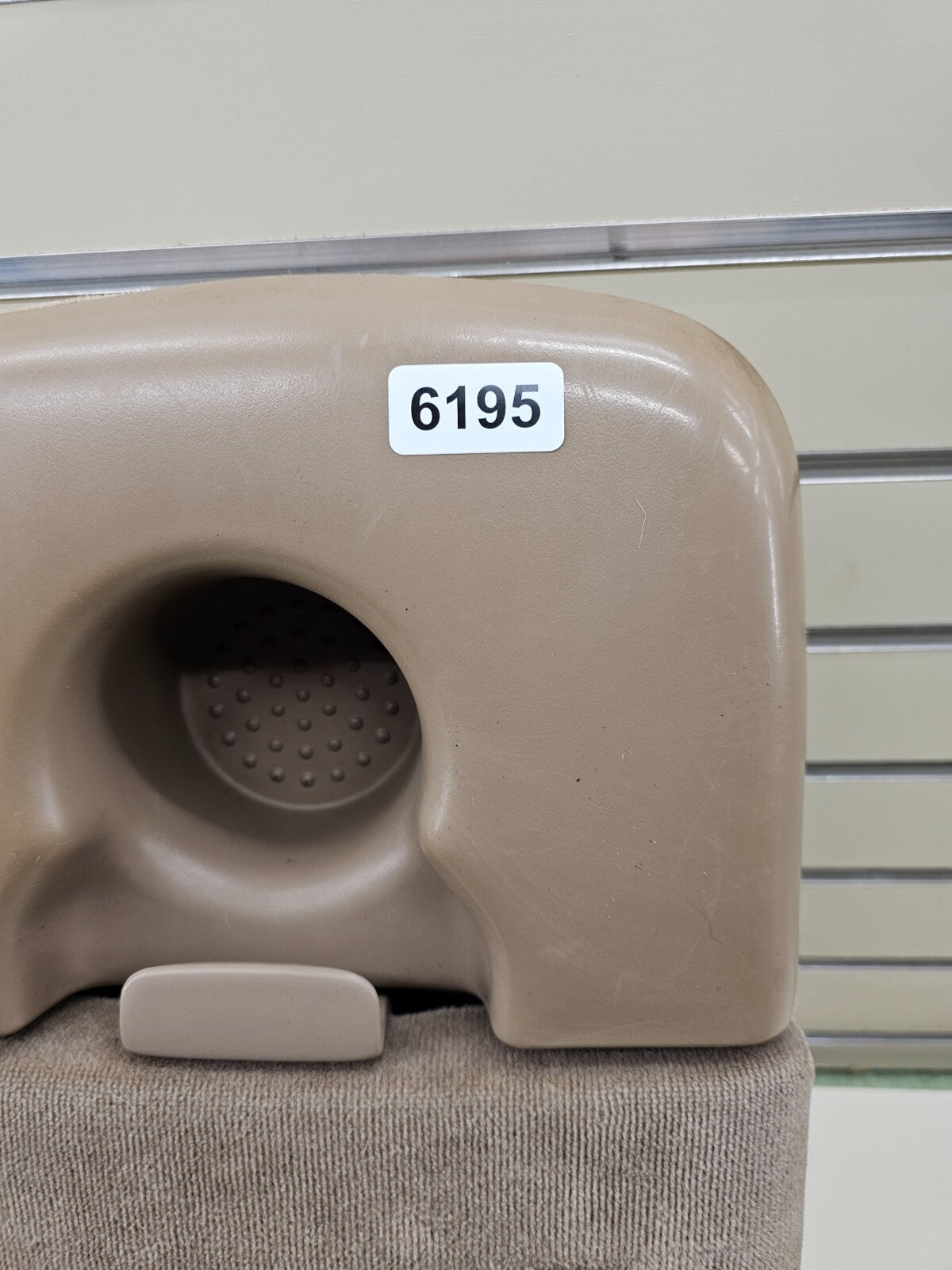 🔥97-03 F150 CENTER CONSOLE JUMP SEAT ARMREST 1 Cup Holder CLOTH/LEATHER Tan JS6
