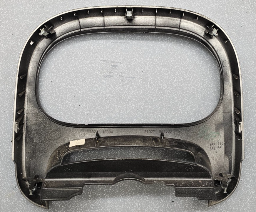 🔥09-14 Nissan Cube Dash Speedometer Instrument Cluster Bezel Cover Panel Silvel