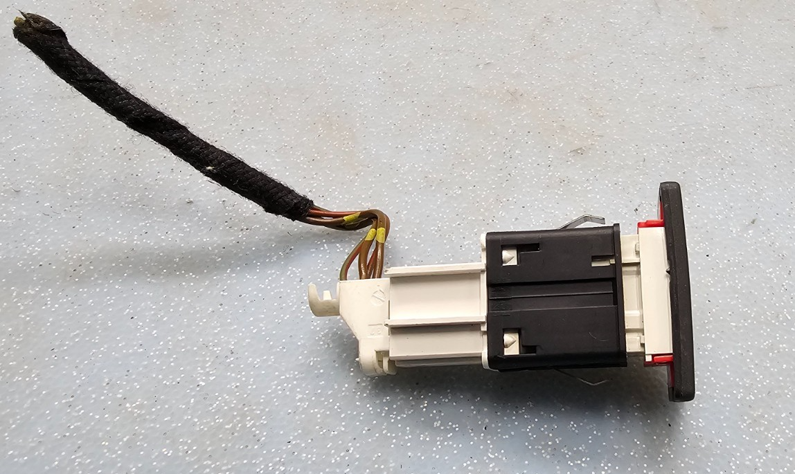 🔥11-15 VW JETTA TDI MK6 Genuine FLasher Hazard Emergency Warning Switch BLACK