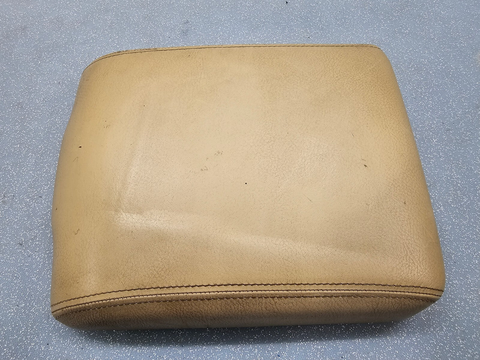 🔥99-04 Land Rover Discovery Center Console Leather Armrest Top Lid Assembly Tan