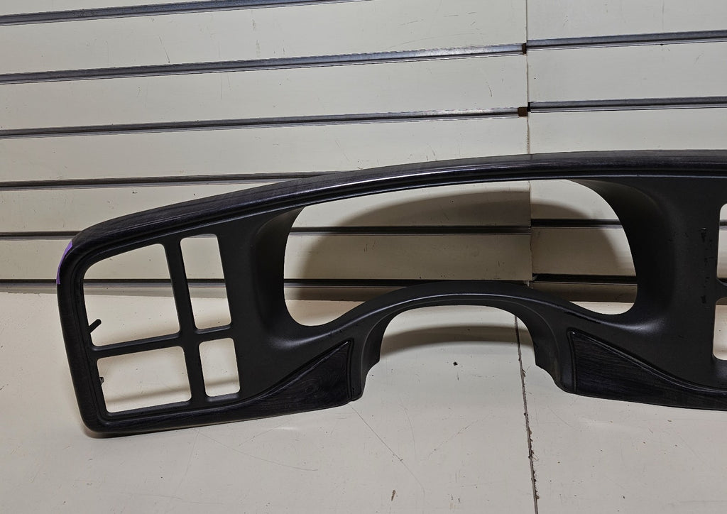 🔥99-02 CHEVY GMC Instrument Cluster Speedometer Dash Trim Panel Bezel Black C4