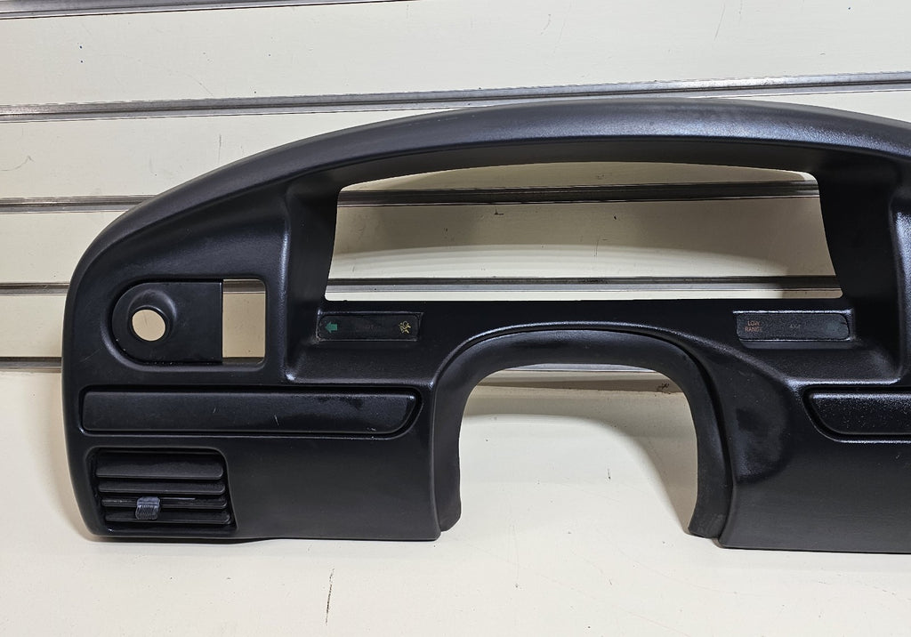 92-96 Ford F150 BRONCO Instrument Cluster Gauge Bezel Dash Trim Panel BLACK C12