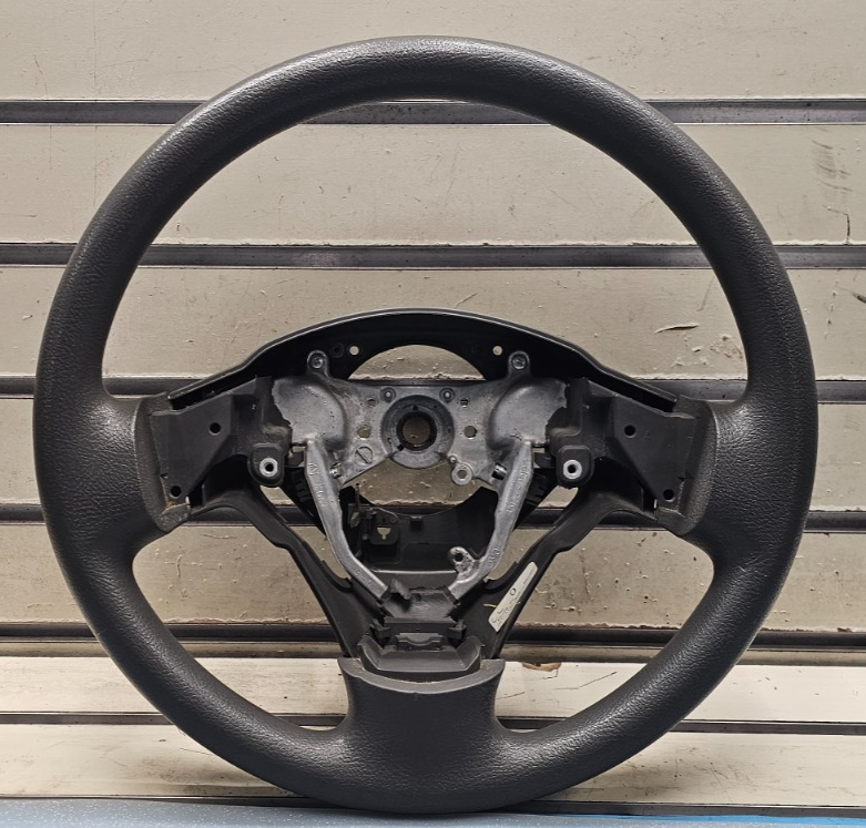 🔥09-13 TOYOTA MATRIX COROLLA FRONT STEERING COLUMN WHEEL ASSEMBLY BLACK LEATHER