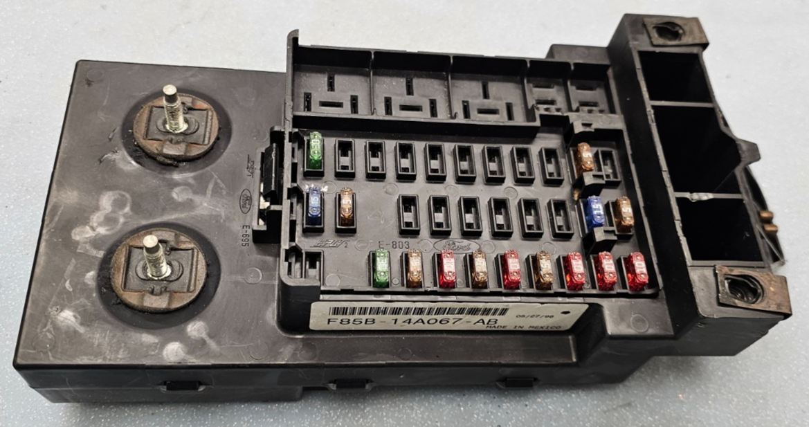 🔥97-98 Ford F150 Dash Fuse Box Junction Relay Block Integrated Power IPM 