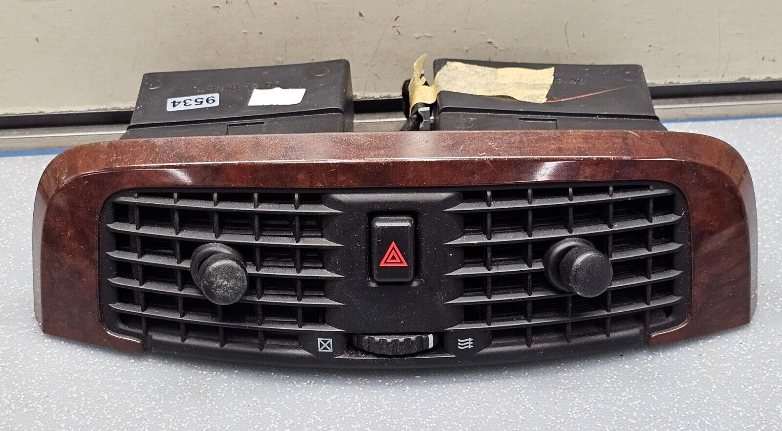 03-07 CADILLAC CTS SRX CENTER DASH AIR VENT HEATER CONDITIONING BEZEL TRIM WOOD