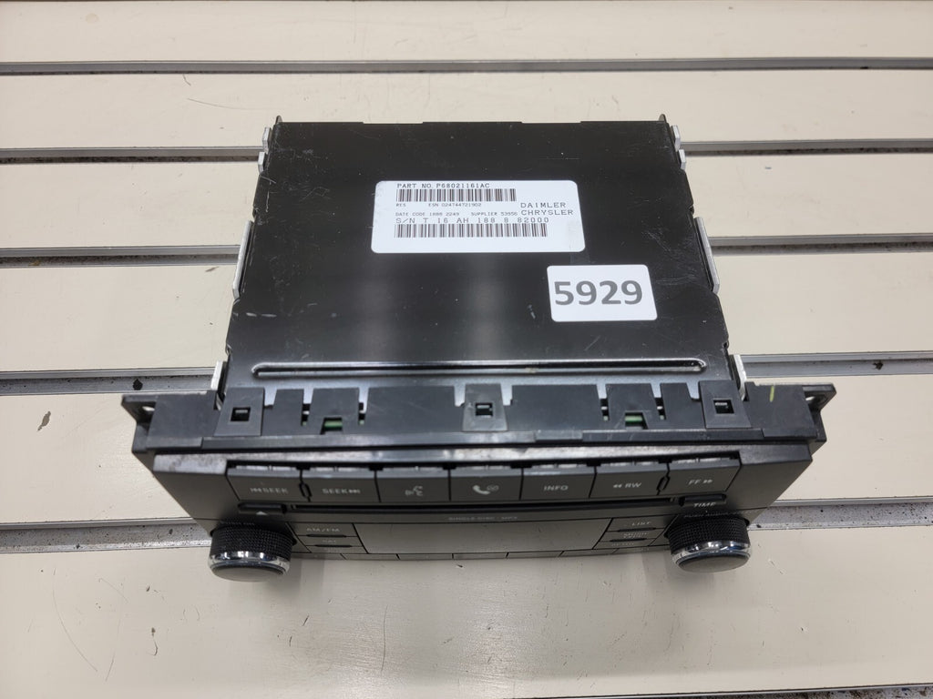 🔥2007- 2012 CHRYSLER DODGE JEEP Radio CD MP3 Player AUX Sirius Uconnect RES OEM