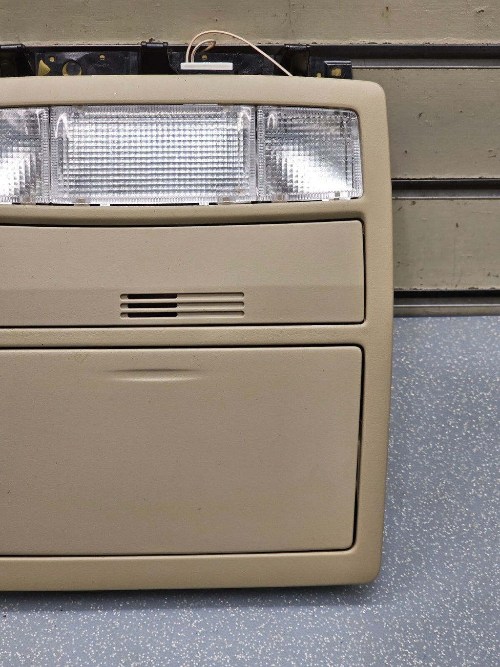 07-11 Toyota Camry Overhead Console Dome Map Light Lamp Storage Assembly TAN