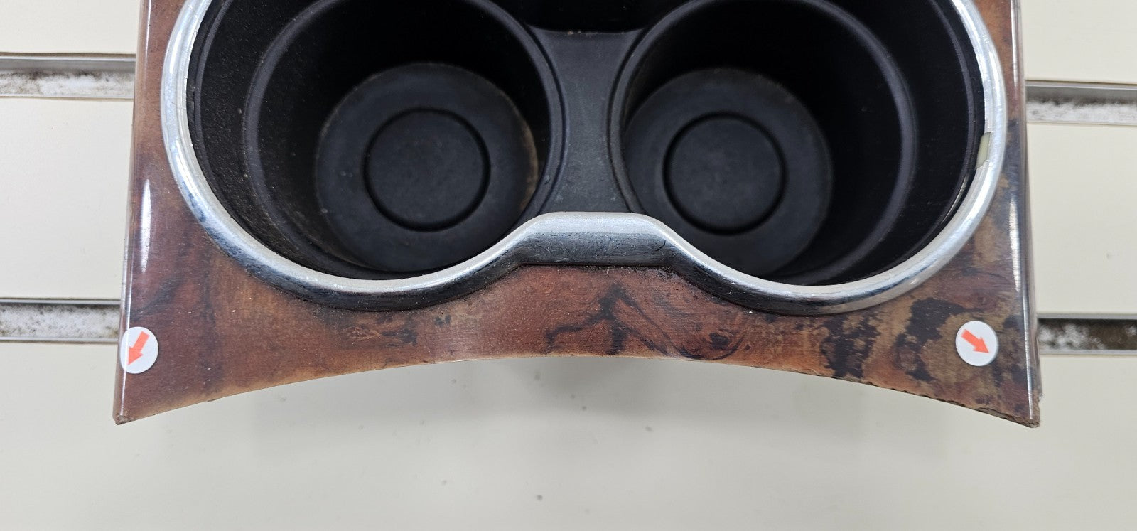 🔥08-09 CHRYSLER 300 CENTER CONSOLE SHIFTER BEZEL CUP HOLDER TRIM ASSEMBLY WOOD