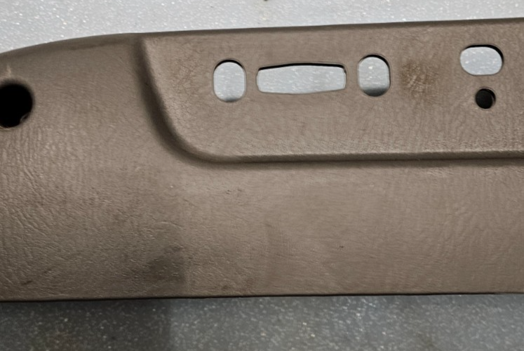 🔥03-08 HONDA PILOT GRAY LEFT DRIVER RECLINE POWER SEAT COVER TRIM PANEL BLACK
