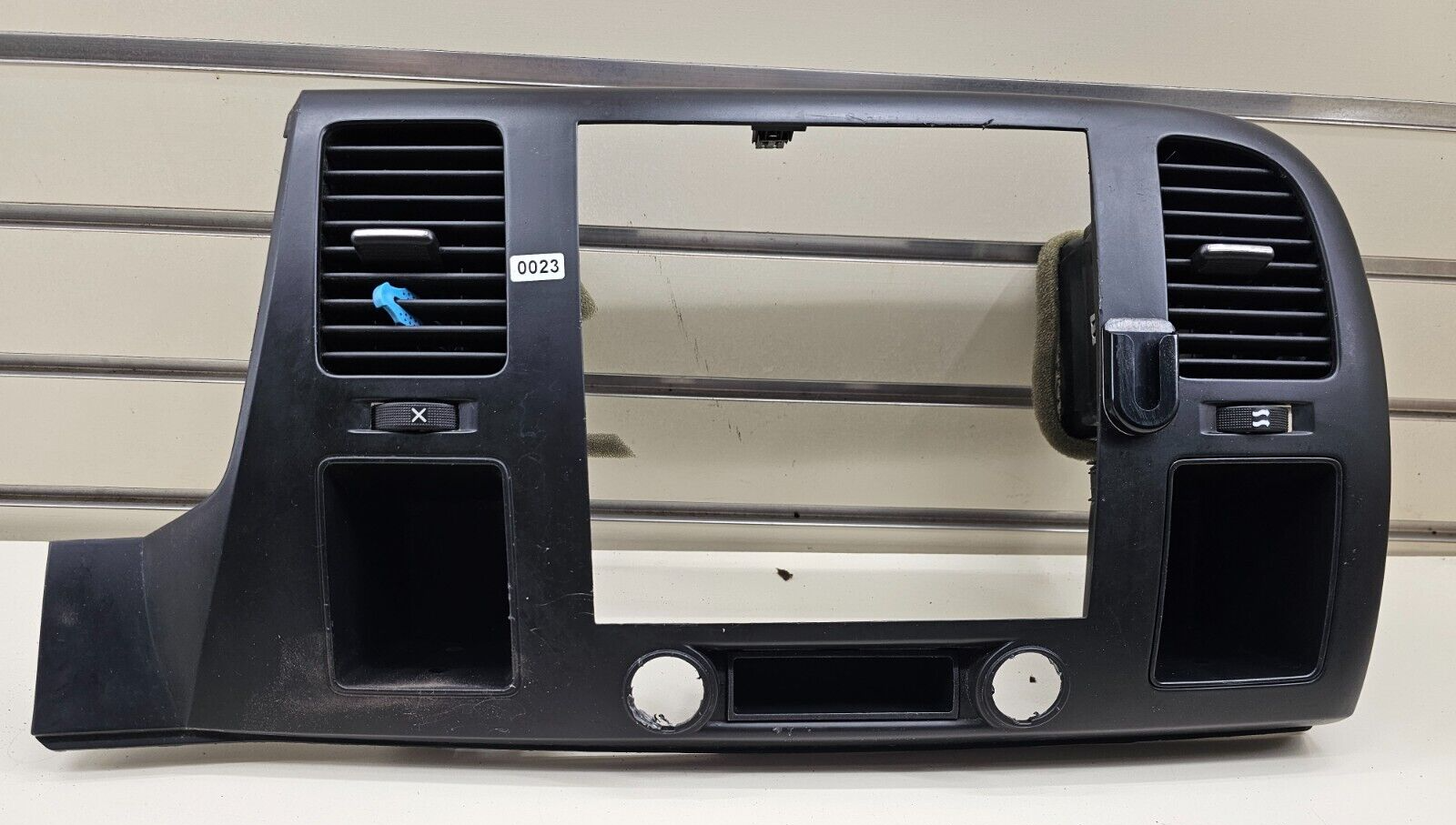 🔥07-14 Silverado SIERRA Center Dash Radio Bezel AC Climate Trim Panel Black B6
