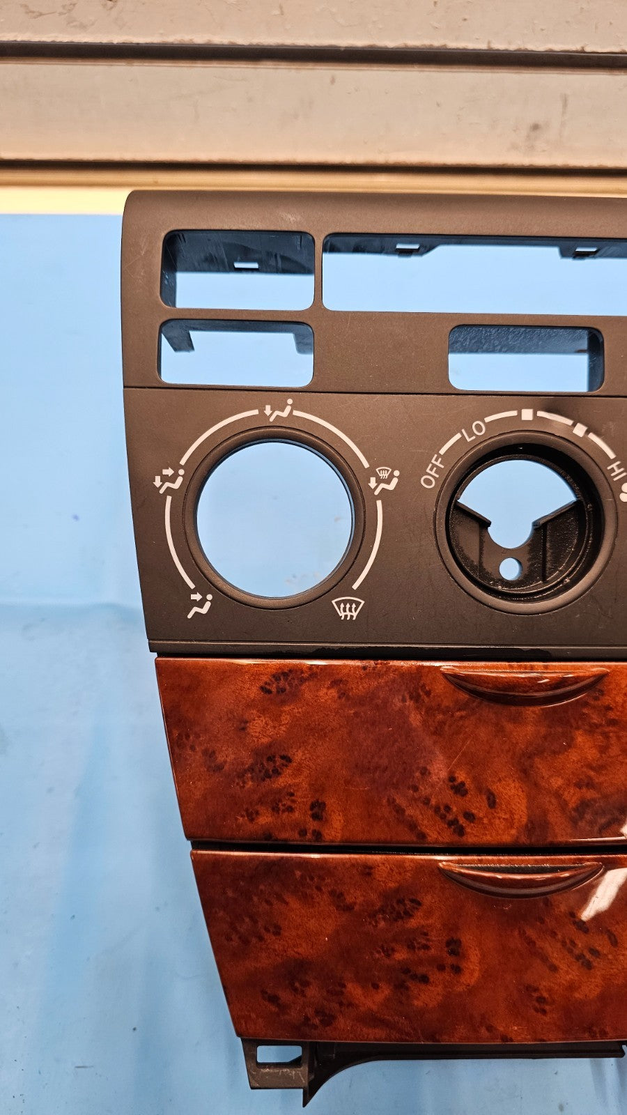 🔥03-08 TOYOTA COROLLA CENTER DASH CLIMATE CONTROL BEZEL TRIM PANEL WOOD OEM